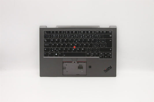 Lenovo Yoga X1 4th Keyboard Palmrest Top Cover Czech Grey Backlit 5M10V24915