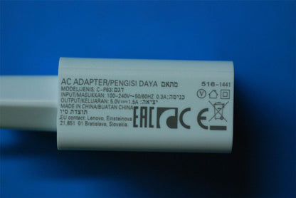 Lenovo Charger;5V;1.5A EU WHITE C-P63 5A19A464MN