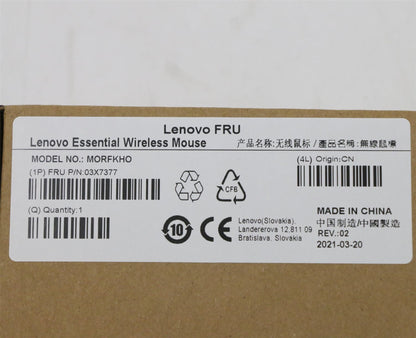 Lenovo ThinkPad T14 Gen 3 X13 Gen 3 T16 Gen 1 USB Wired Mouse Black 03X7377