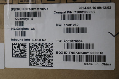 Lenovo C83FWWIN CORE5 120U 16G L WT RM 5B21M70271