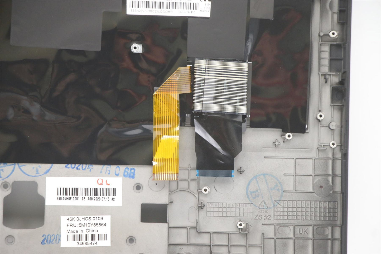 Lenovo Yoga X13 1 Keyboard Palmrest Top Cover Italian Black Backlit 5M10Y85864