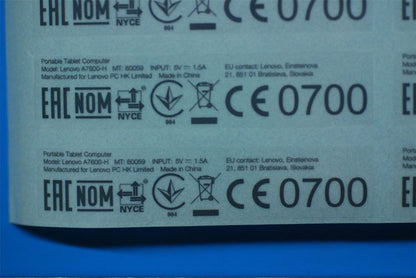 Lenovo A7600-H Rating Label-RU&*82LVP90005W CS 5L19A6MWCE