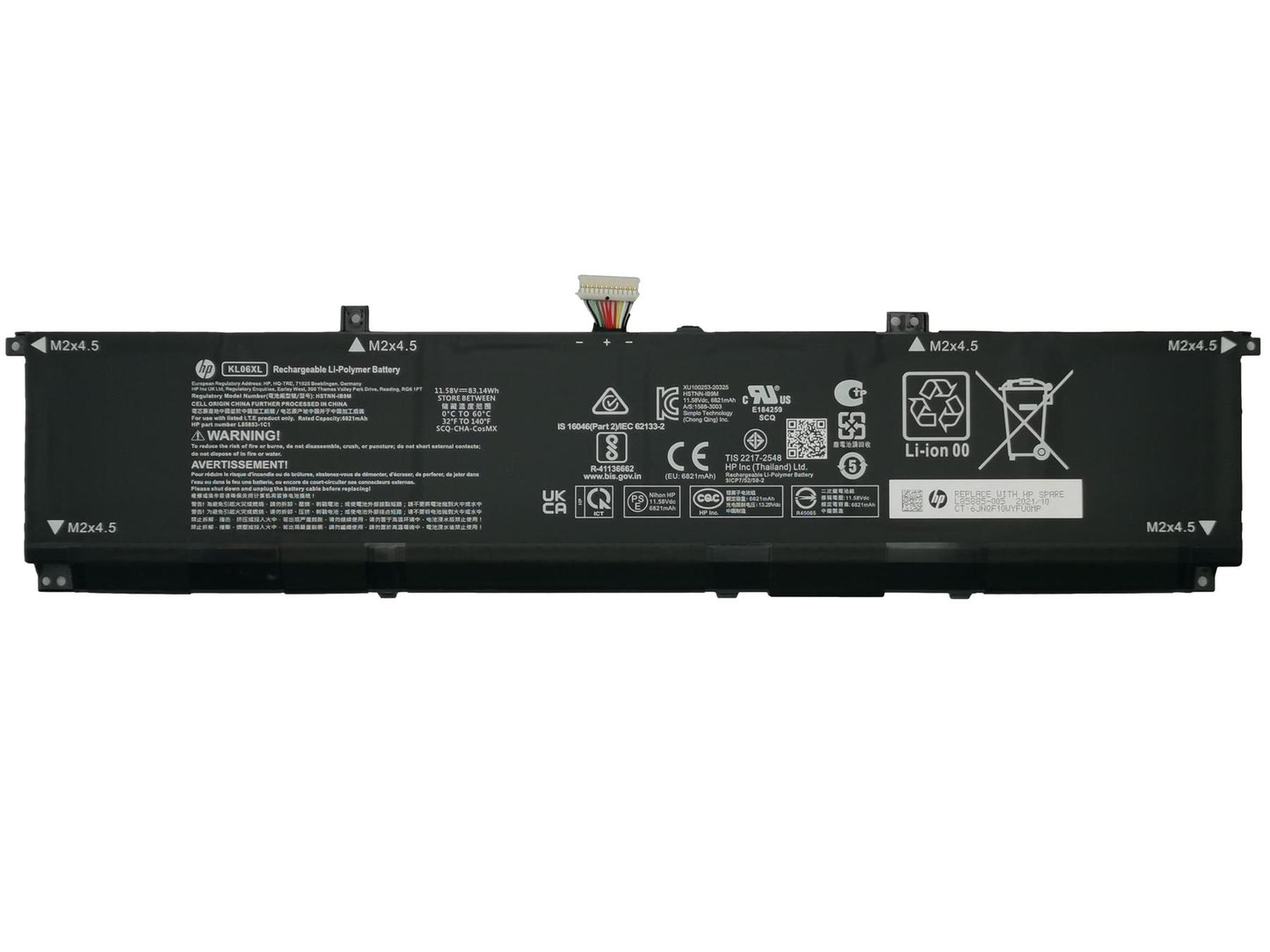 Genuine HP Envy 15-EP Battery Power Supply 83Wh L85885-005