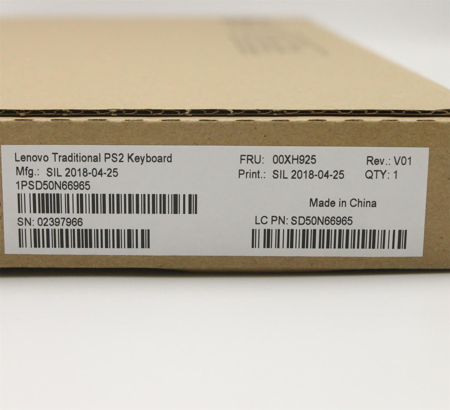 Lenovo PS2 TRDTNL KB BK RUS 00XH925