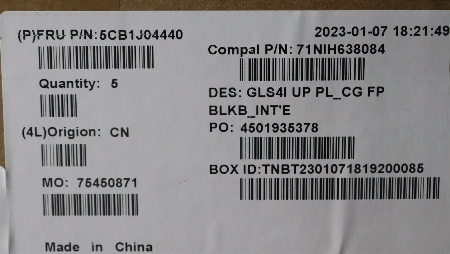 Lenovo UpperCaseASMEUROENGC82SD PLCGFPBL 5CB1J04440
