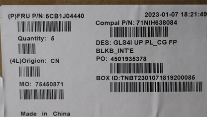 Lenovo UpperCaseASMEUROENGC82SD PLCGFPBL 5CB1J04440
