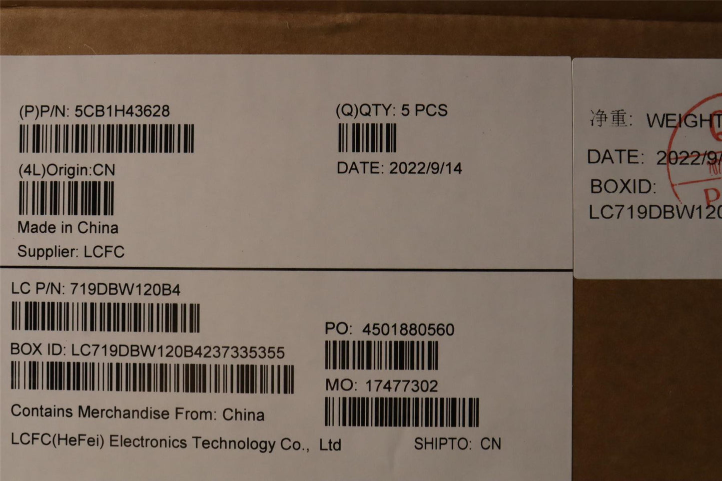 Lenovo Upper Case ASM_FRA L82RJ NFP AB BL 5CB1H43628