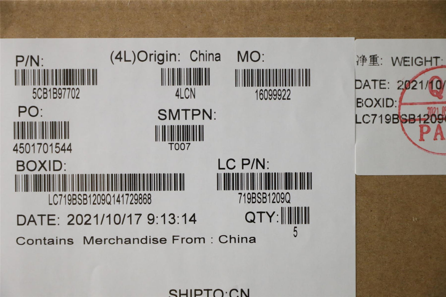 Lenovo Upper Case ASM_SPA L82H7 AB NFPBLD 5CB1B97702