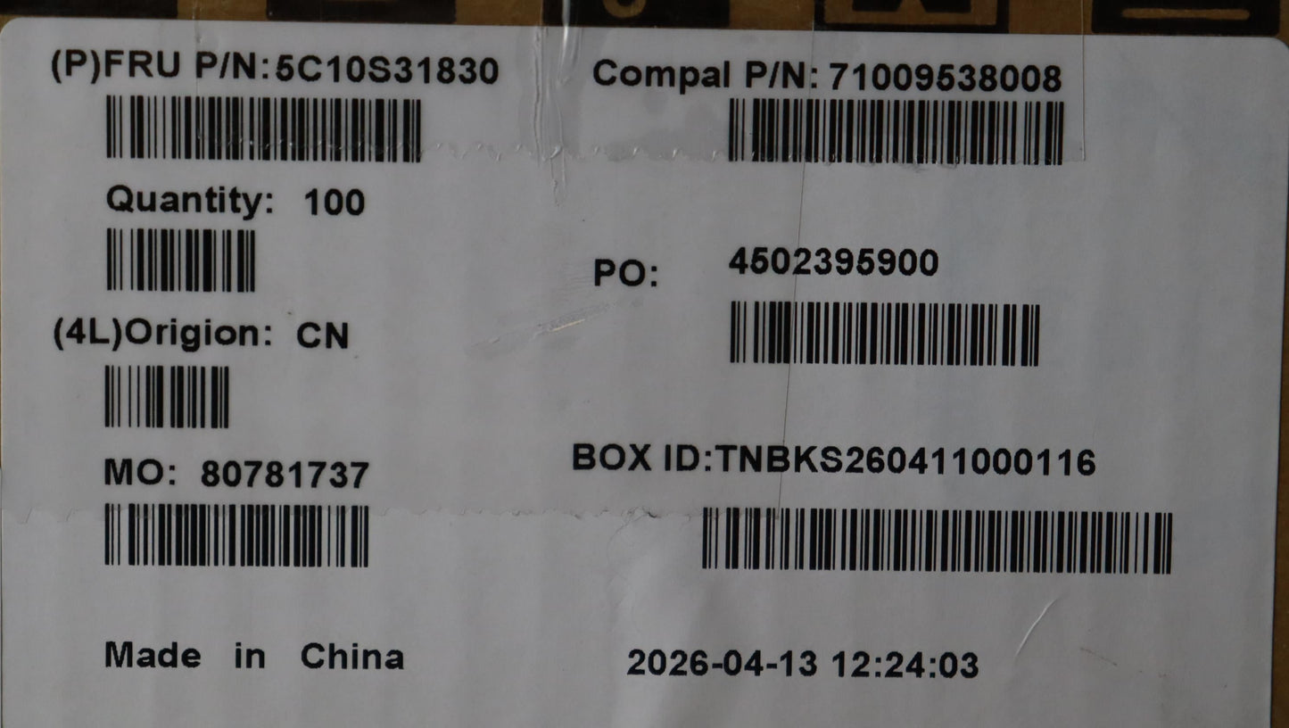 Lenovo C 83UK I/O FFC Cable 5C10S31830