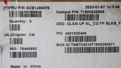 Lenovo UpperCaseASM_FRA C82SD ALCG FPBL 5CB1J08476