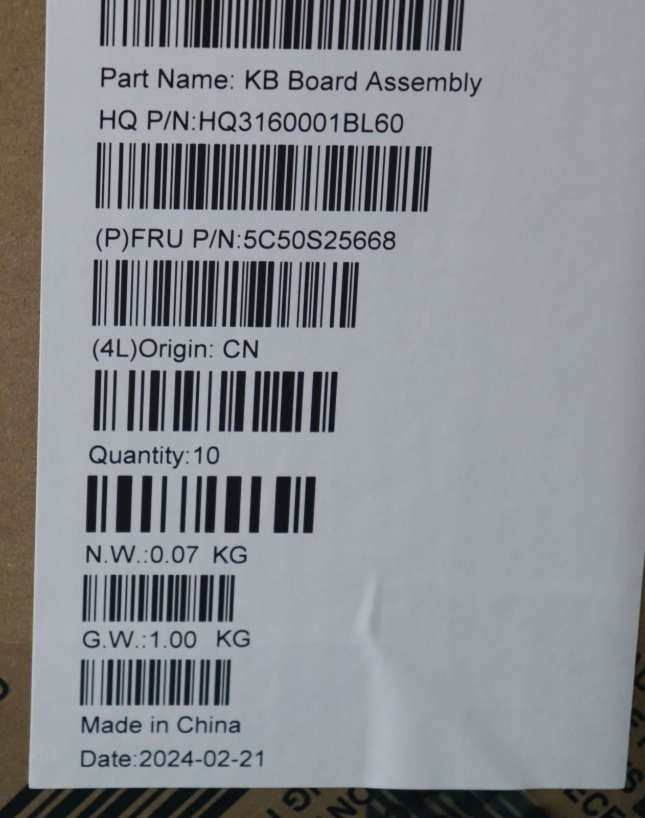 Lenovo Sensor Board H 83D3 5C50S25668