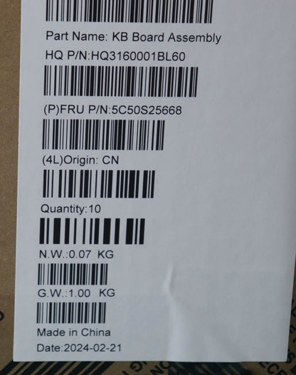 Lenovo Sensor Board H 83D3 5C50S25668