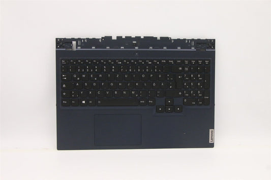 Lenovo 5 15ITH6 Palmrest Cover Touchpad Keyboard German Blue Backlit 5CB1D10941