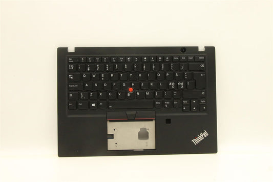 Lenovo ThinkPad T495s Keyboard Palmrest Top Cover Nordic Black 5M11A08534