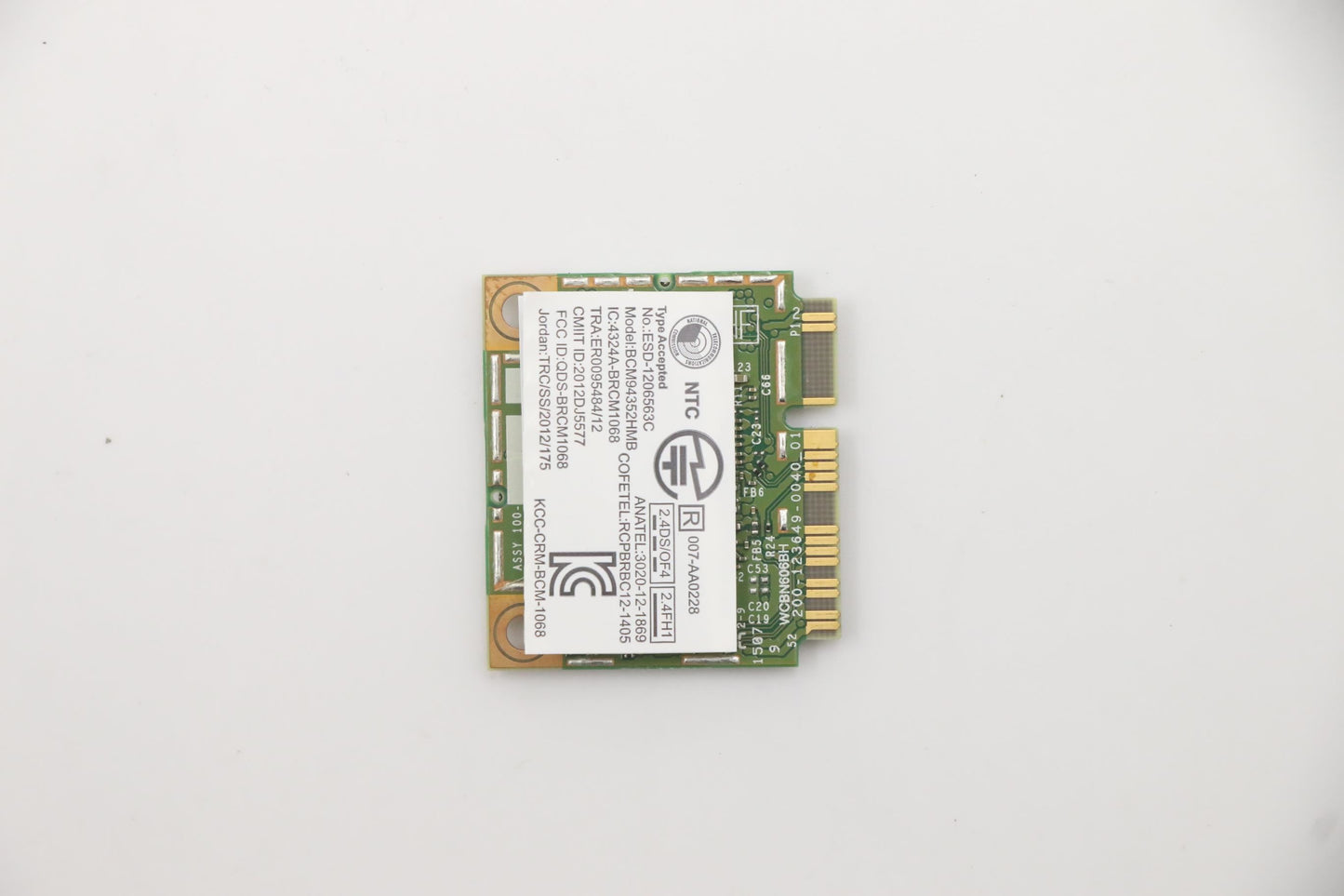 Lenovo BCM4352+BCM20702 WWAN M.2 Board 03T8215