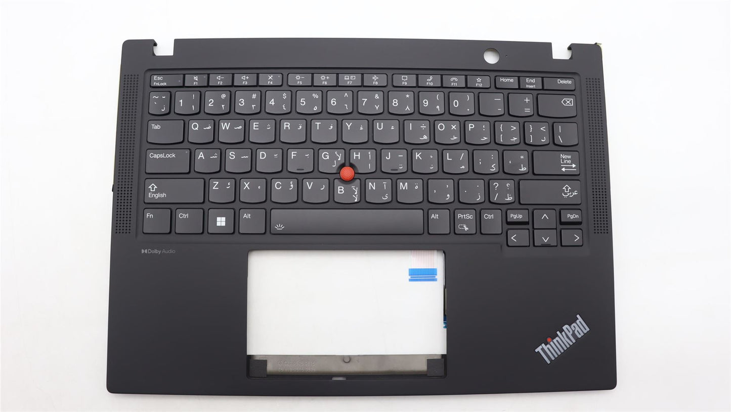 Lenovo ThinkPad X13 Gen 4 Keyboard Palmrest Top Cover Arabic Black 5M11H94471