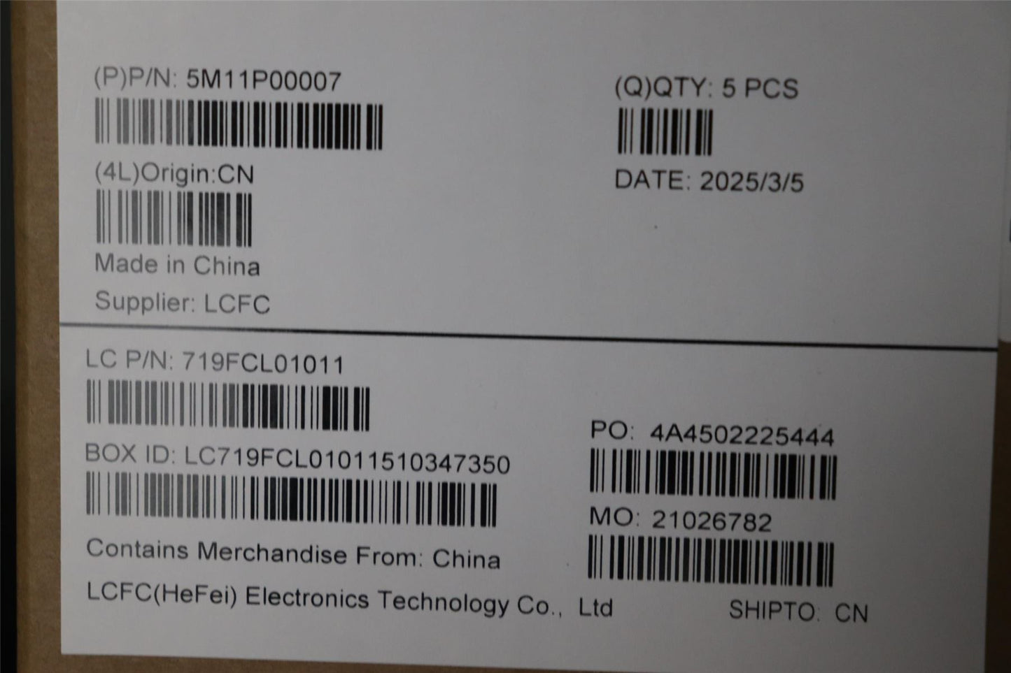 Lenovo MECH_ASM FRU SLV (TRI) UK BK 5M11P00008