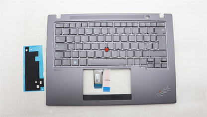 Lenovo ThinkPad T14s Gen 4 Keyboard Palmrest Top Cover German Grey 5M11L59604