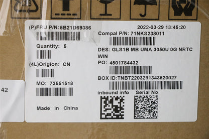 Lenovo IdeaPad 1 15ADA7 Motherboard Mainboard UMA AMDAthlon3050U 0G 5B21D69386
