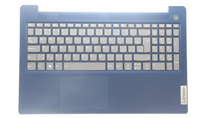 Lenovo IdeaPad 3 15ABR8 Palmrest Cover Touchpad Keyboard Abyss Blue 5CB1K95263