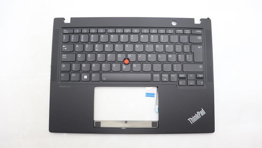 Lenovo ThinkPad X13 Gen 4 Keyboard Palmrest Top Cover Belgian Black 5M11L86101