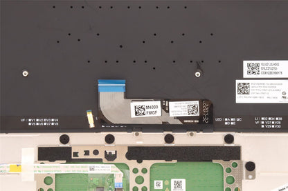 Lenovo Yoga 9 14IAP7 Keyboard Palmrest Top Cover US Europe White 5CB1H23745