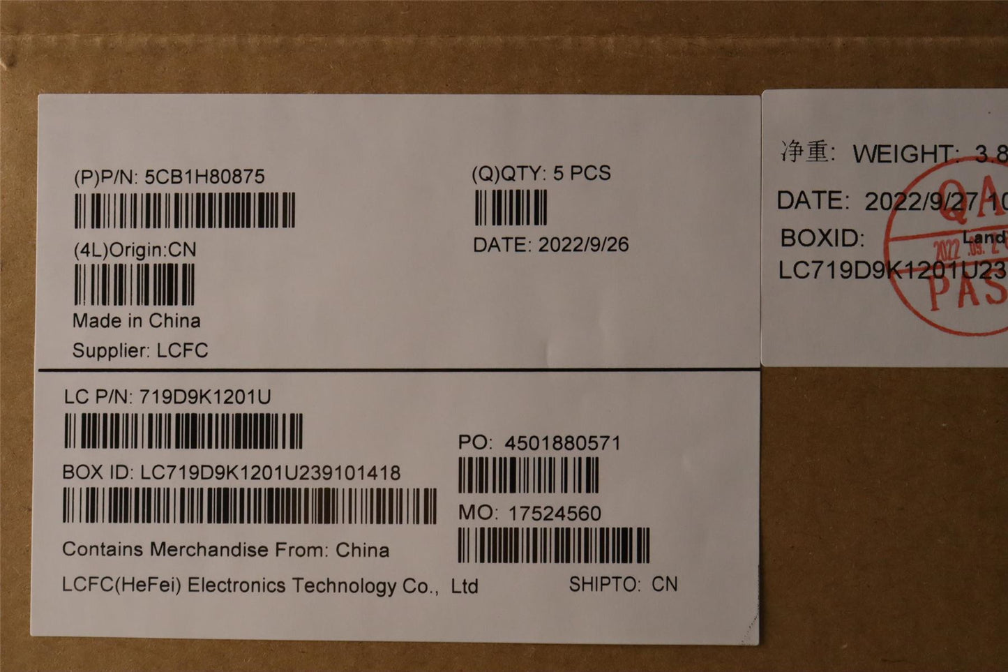 Lenovo COVER Upper Case ASM_EURO ENGL82RLNFPAGU 5CB1H80875