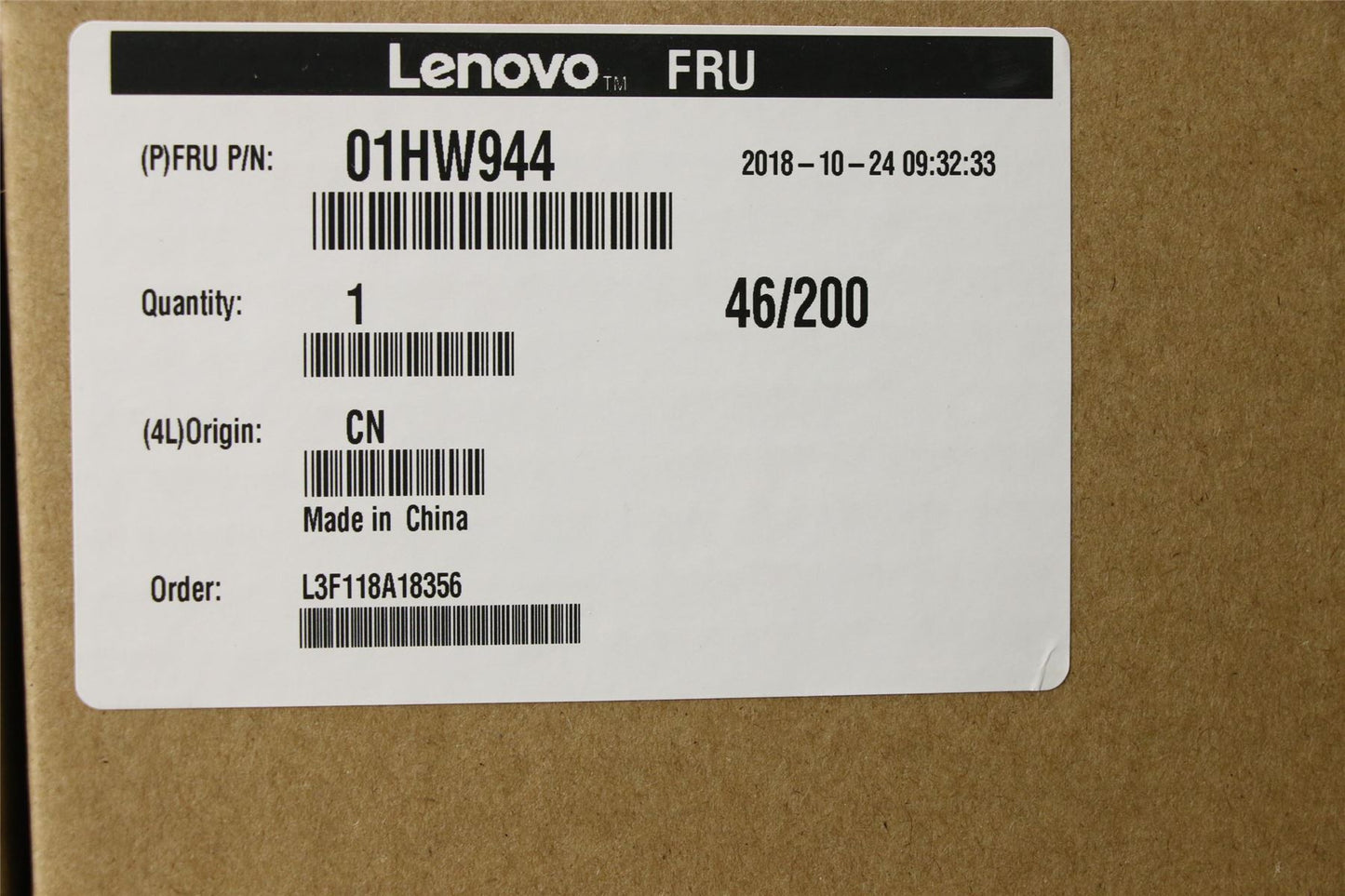 Lenovo ThinkPad X270 A275 LCD Cover Rear Back Housing Black 01HW944