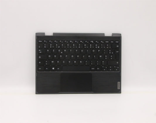Lenovo 300e 2nd Gen Palmrest Touchpad Cover Keyboard French Grey 5CB1B02683