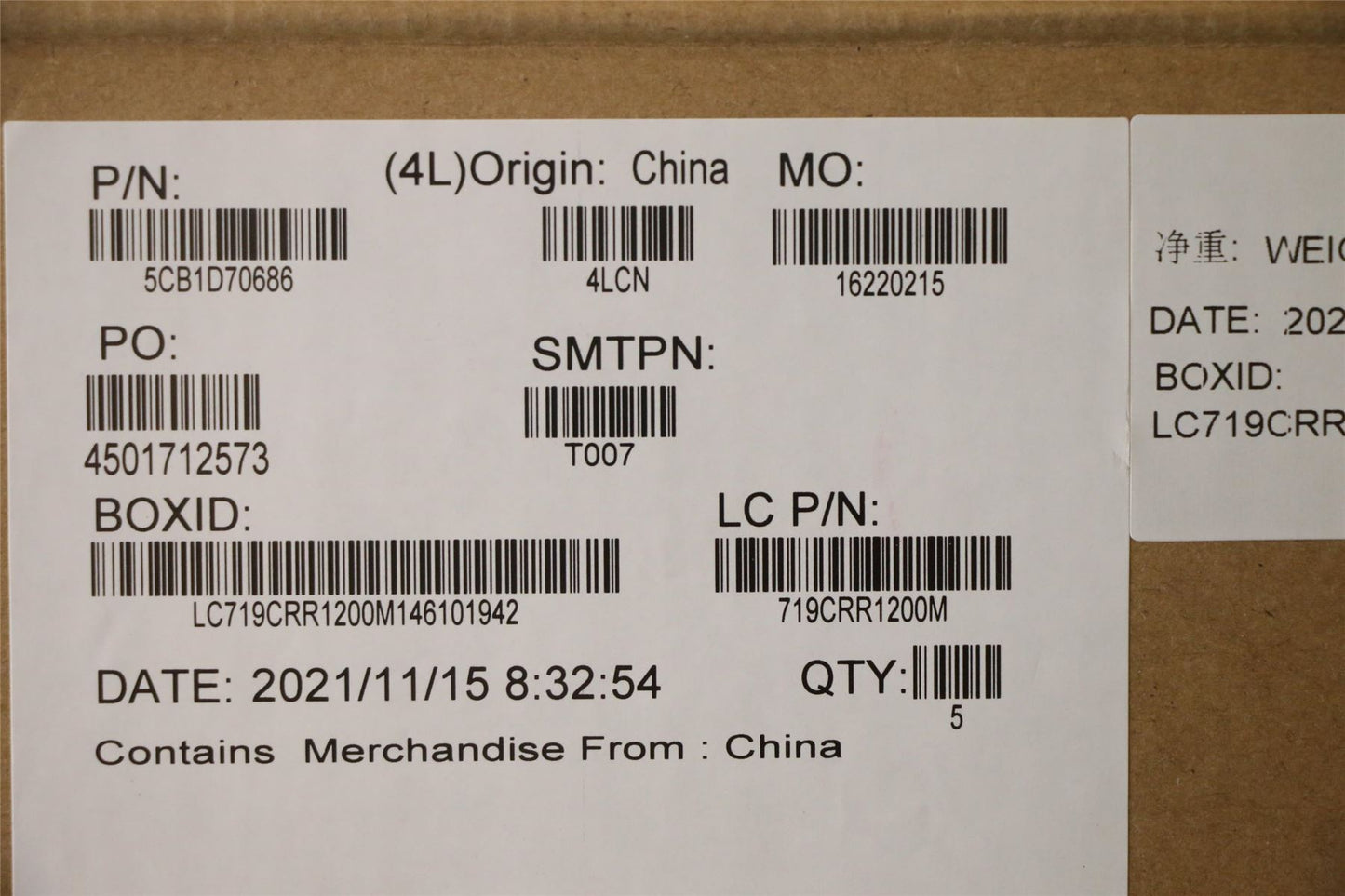 Lenovo IdeaPad 7 14ACN06 Palmrest Cover Touchpad Keyboard Nordic 5CB1D70686