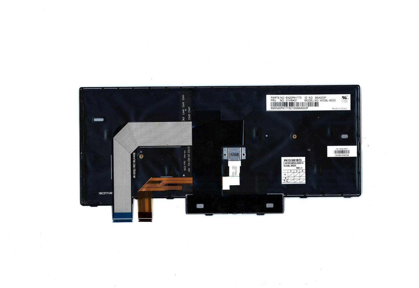 Lenovo ThinkPad T480 A485 Keyboard German Black Backlit 01HX471