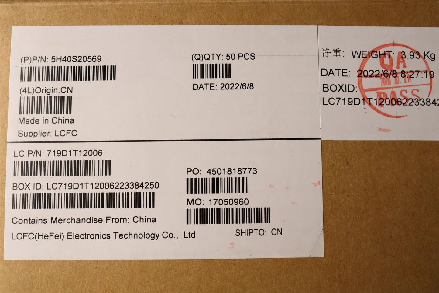 Lenovo Heatsink L 82SF UMA P WEIHONG 5H40S20568