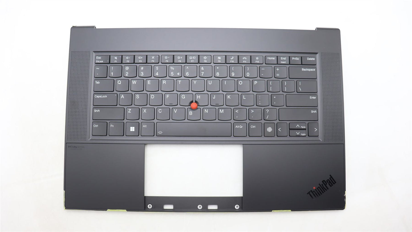 Lenovo ThinkPad Z16 Gen 1 Keyboard Palmrest Top Cover US Euro Black 5M11J13413