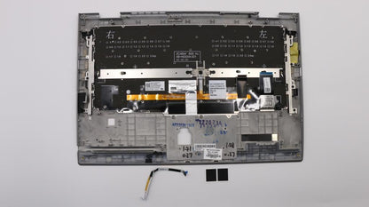 Lenovo Yoga X1 3ème clavier repose-mains couvercle supérieur français argent rétro-éclairé 01LX951