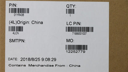 Lenovo Carbon X1 6th LCD Cover Rear Back Housing Black 01YR436