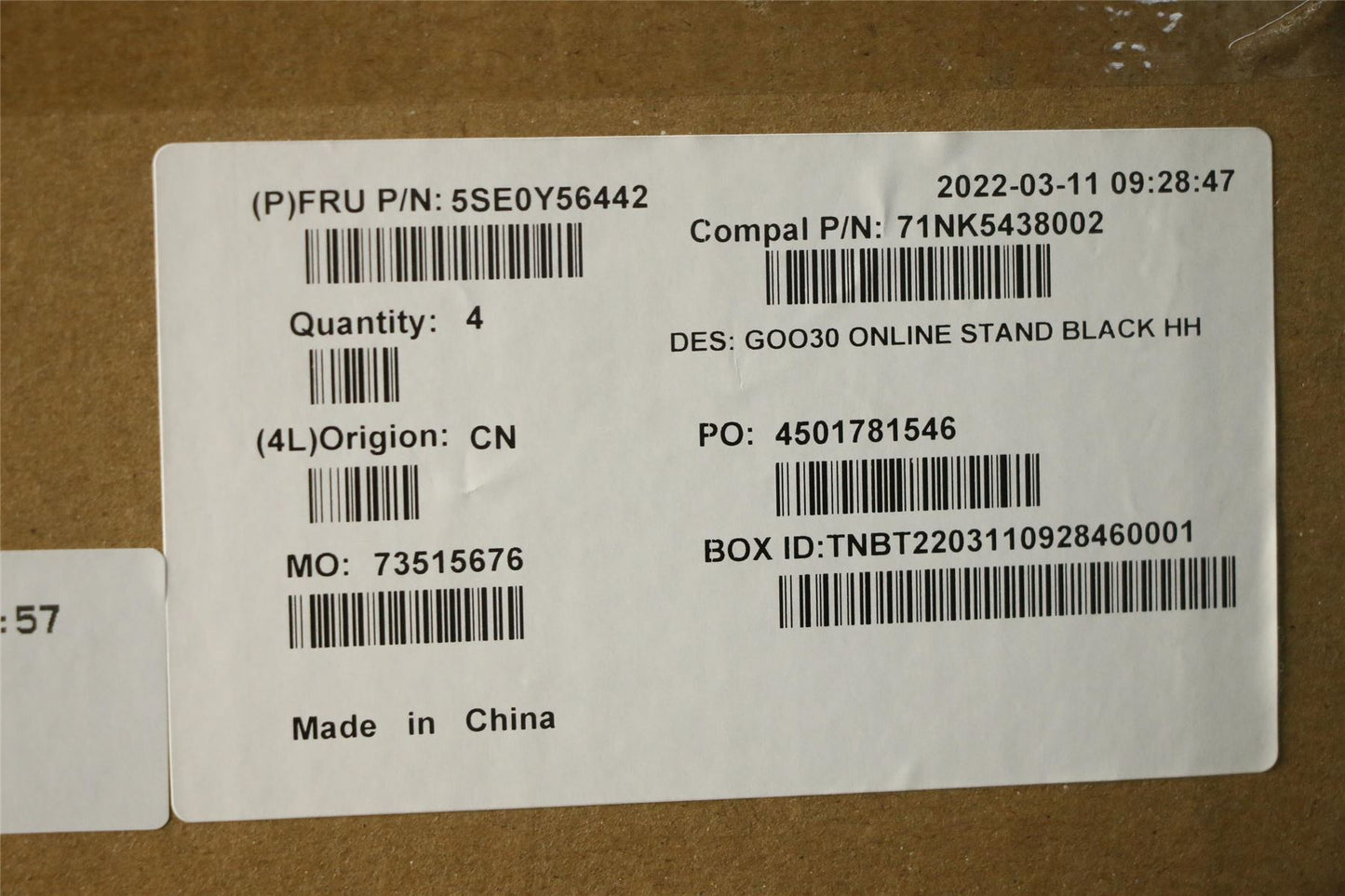 Lenovo STAND Lift Swivel stand,BLK,Net,HH 5SE0Y56442