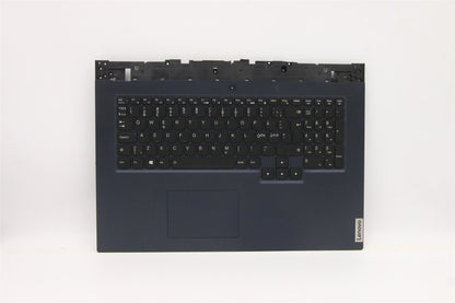 Lenovo Legion 5 17ITH6H Palmrest Cover Touchpad Keyboard Nordic Blue 5CB1D20033