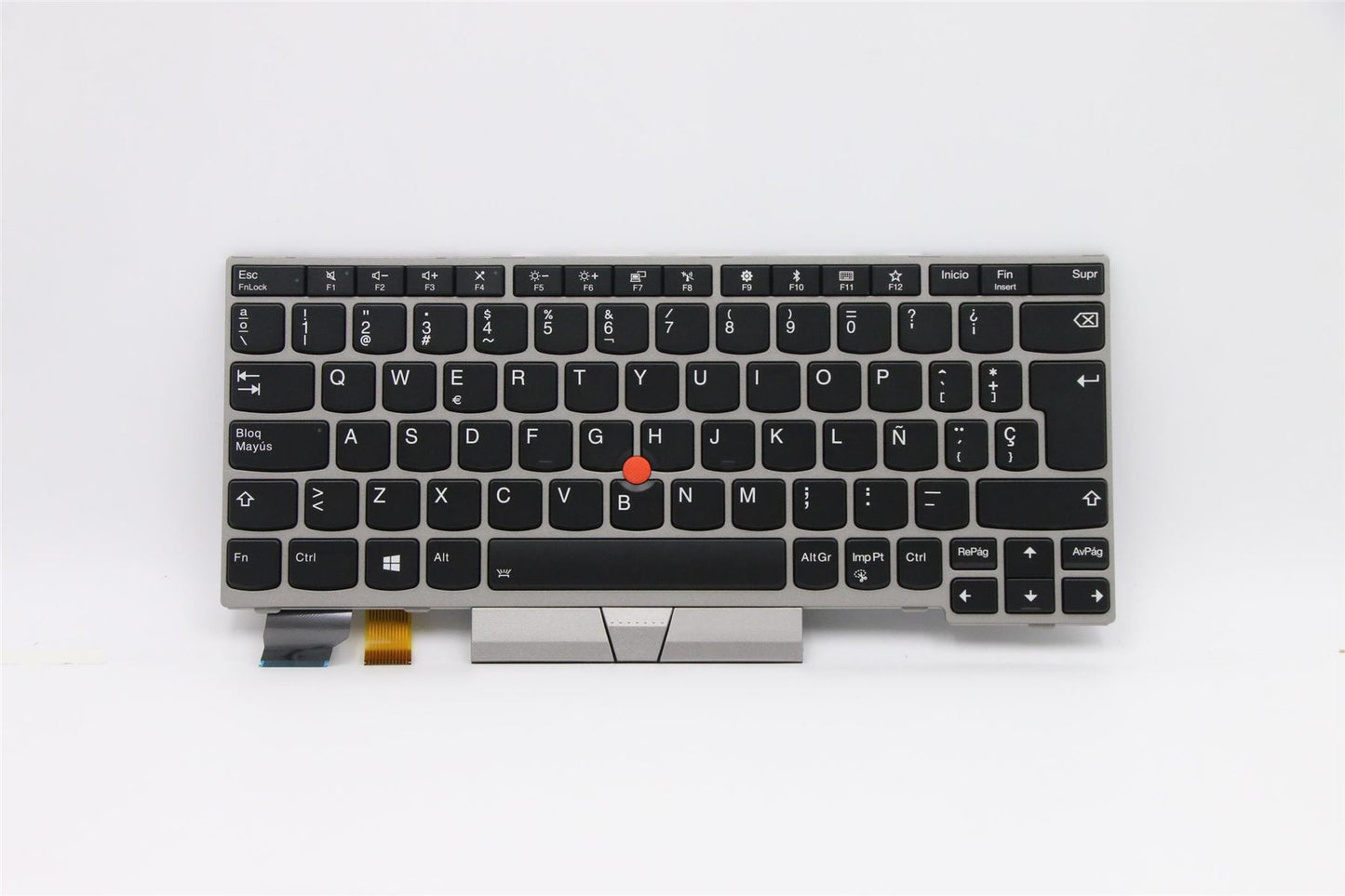 Lenovo ThinkPad L13 Keyboard Spanish Silver Backlit 01YP850