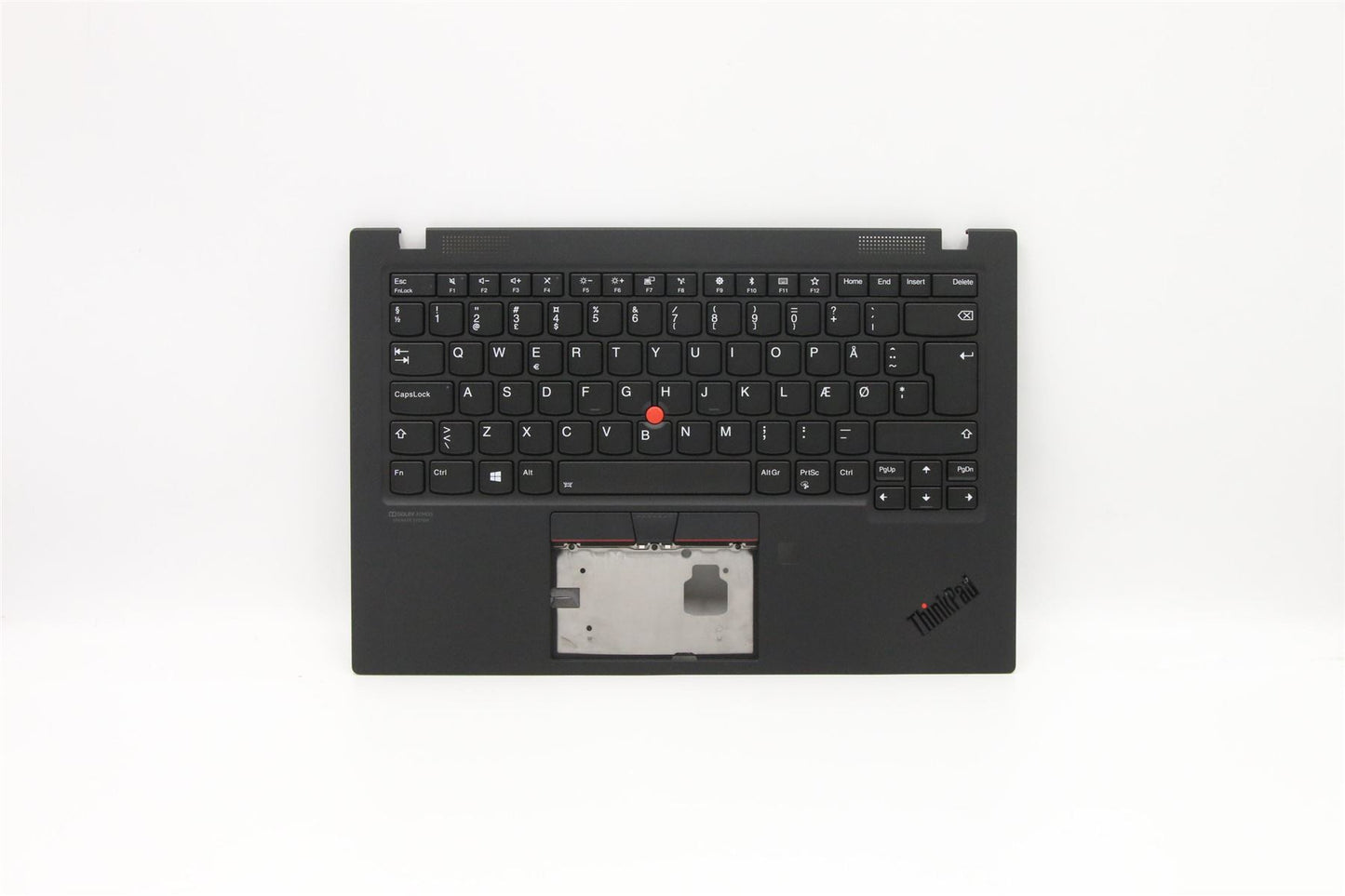 Lenovo ThinkPad X1 7th Gen Keyboard Palmrest Top Cover Danish Black 5M10W85881