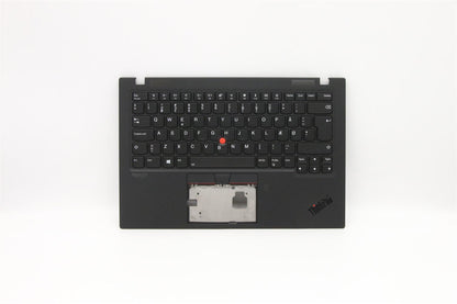 Lenovo ThinkPad X1 7th Gen Keyboard Palmrest Top Cover Danish Black 5M10W85881