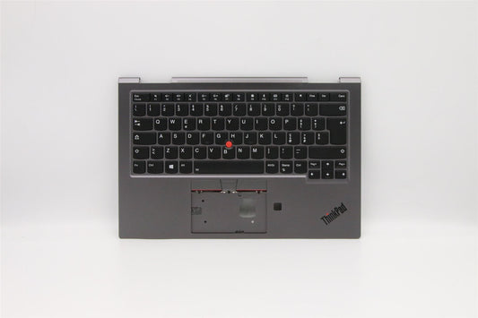 Lenovo Yoga X1 4th Gen Keyboard Palmrest Top Cover Italian Grey 5M10V24856
