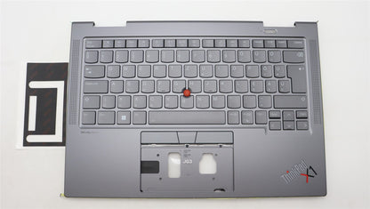 Lenovo ThinkPad X1 8th Gen Keyboard Palmrest Top Cover Hungarian Grey 5M11H62278