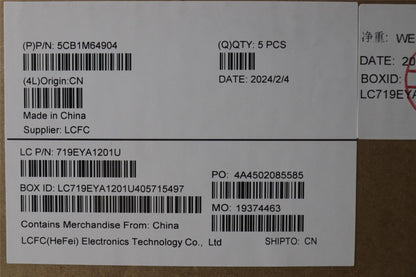 Lenovo Upper Case ASM_NORDIC L 83DERGB 5CB1M64904