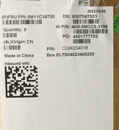 Lenovo ThinkPad X13 Gen 3 X13 Gen 2 Keyboard Palmrest Top Cover Black 5M11C18767