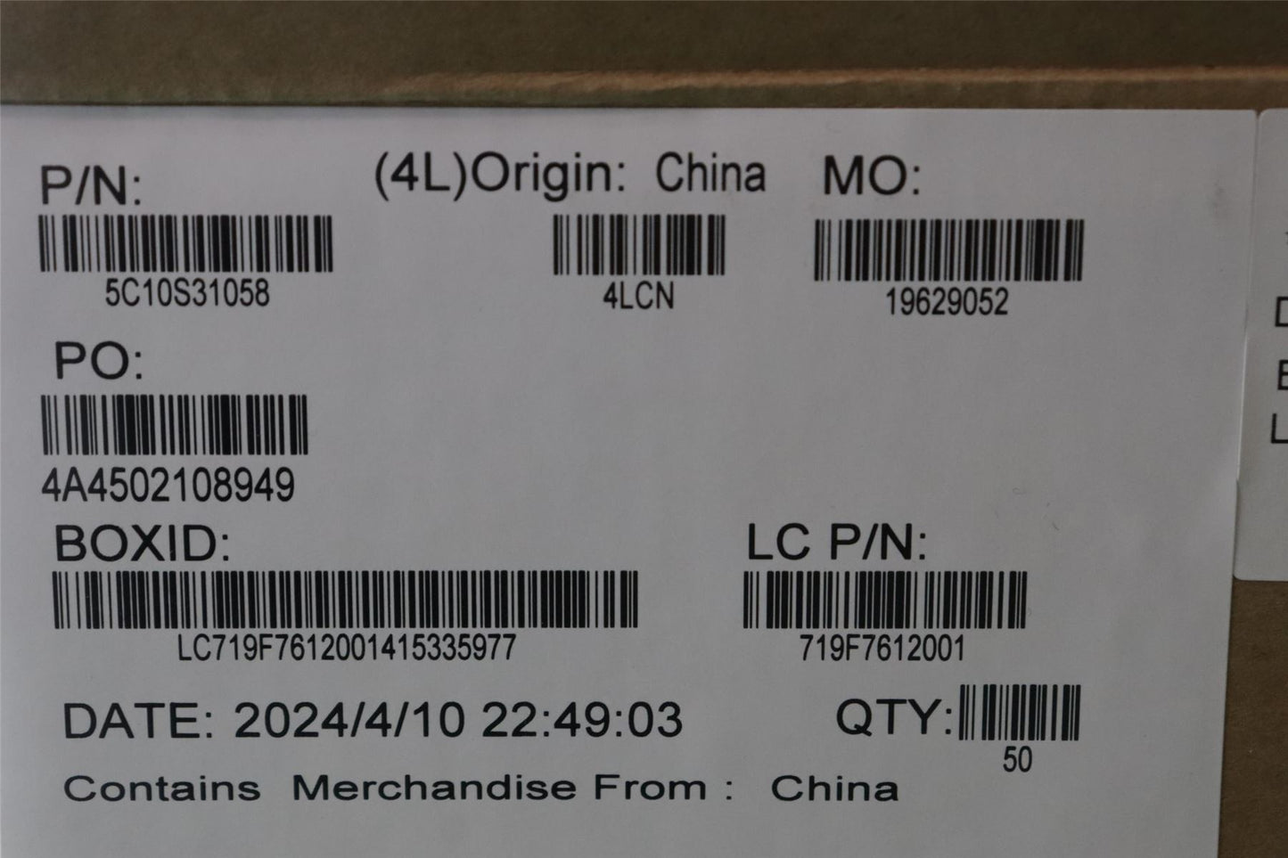 Lenovo Cable L 83EG EDP MGE 144HZ 5C10S31059