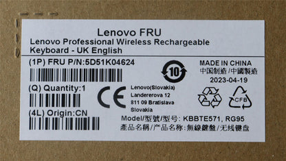 Lenovo Slim KB II-UK English 5D51K04624