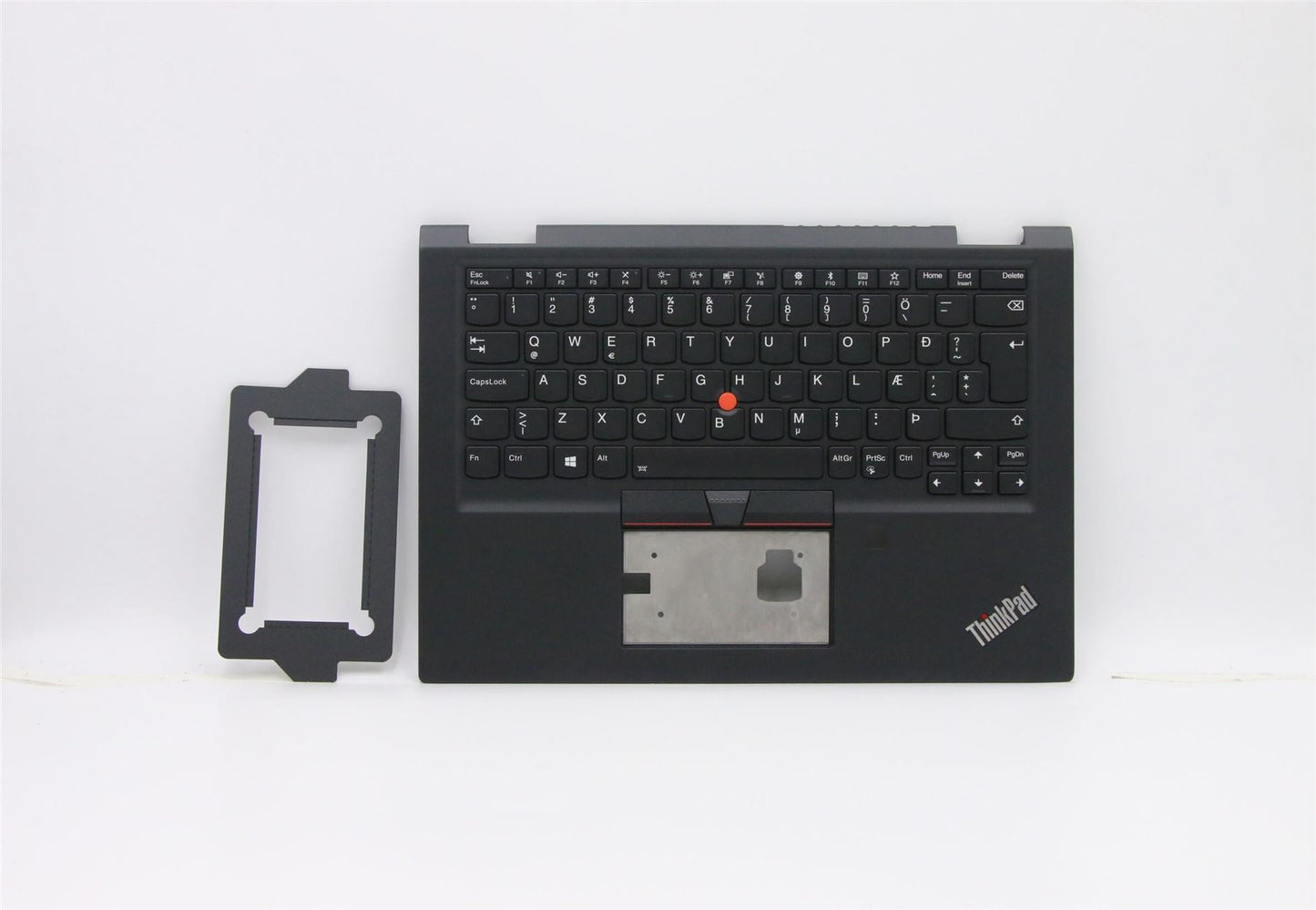 Lenovo Yoga X390 Palmrest Cover Touchpad Keyboard Icelandic Black 02HL546