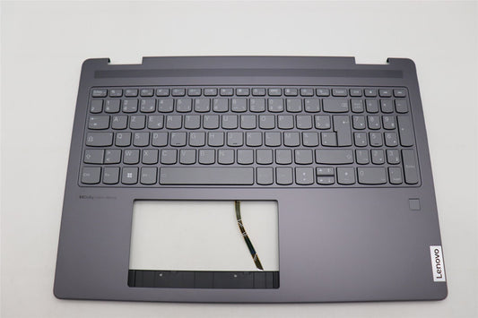 Lenovo Yoga 7 16IRL8 Keyboard Palmrest Top Cover French Storm Grey 5CB1L31864