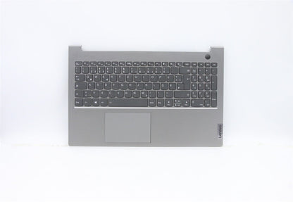 Lenovo ThinkBook 15 G2 ARE Keyboard Palmrest Top Cover German Grey 5CB1B34829