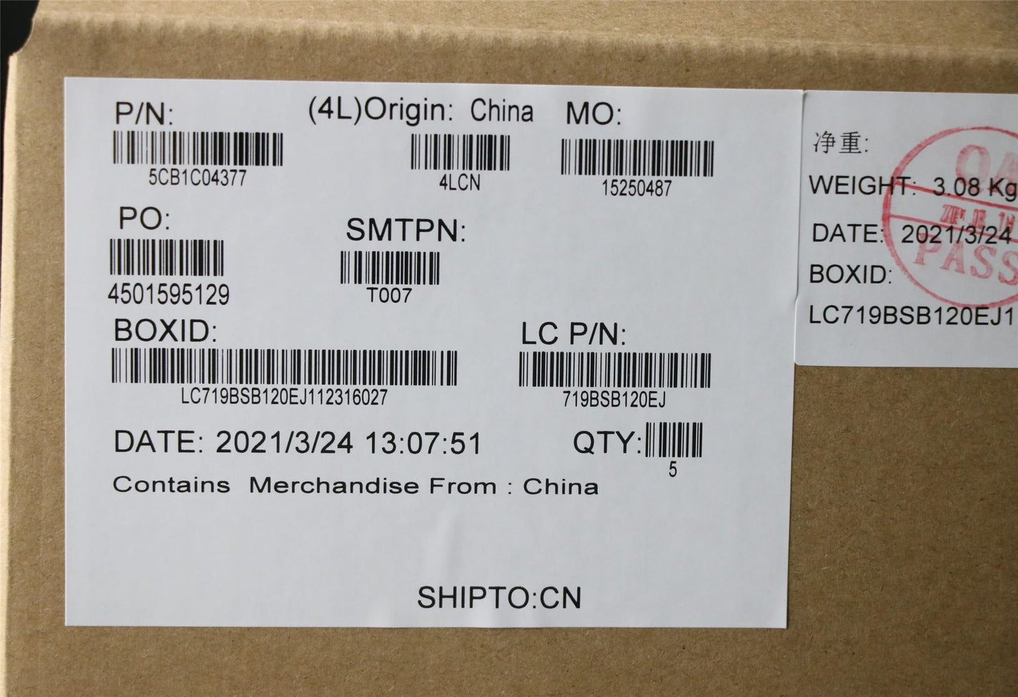 Lenovo Upper Case ASM_ARA L82H7 AG FPNBLD 5CB1C04377